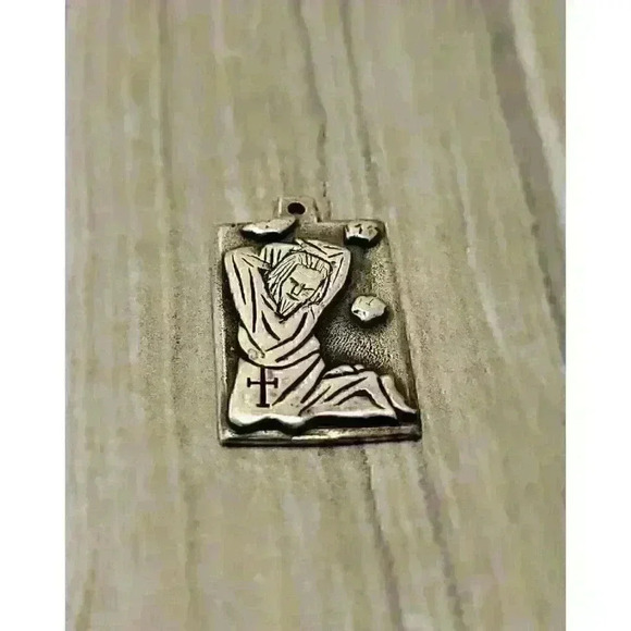 James Avery Jewelry - James Avery Sterling Silver St Stephen the Martyr Charm Retired